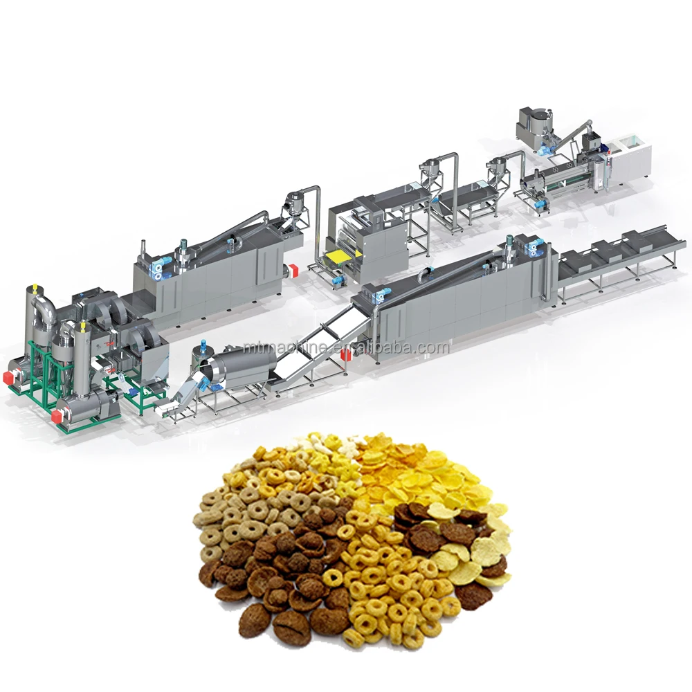 Stainless Steel Honey Small Corn Flake Breakfast Cereal Flakes Maker Making Machine Production Plant