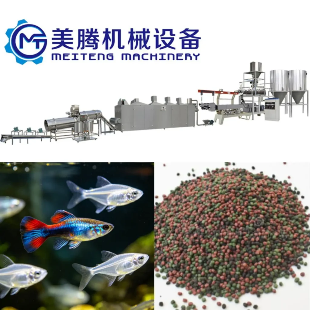 200-300kg/h Capacity Multi-Species Fish Feed Processing Line to Produce Fish Food