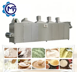 High Precision Automatic 500kg/h Baby Food Nutrition Powder Rice Extrusion Processing Line