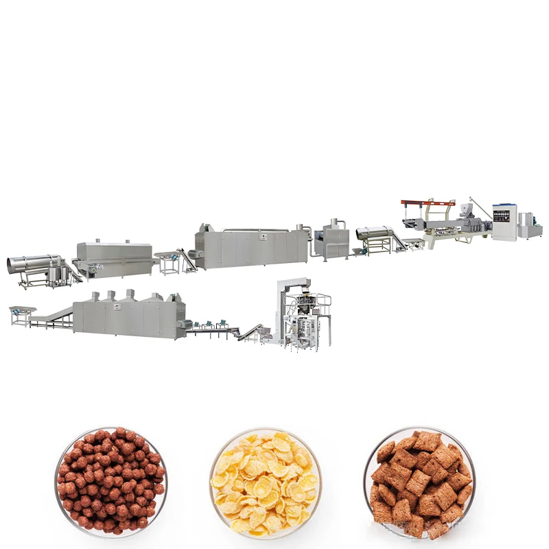 1000 Lbs Automatic Corn Flakes Production Line Mixer Breakfast Cereal Corn Flakes Production Line