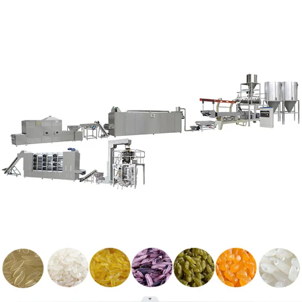 Fully Automatic Artificial Nutritional Instant Fortified Rice Making Line Plant Mixer Fryer Food Grade Stainless Steel High