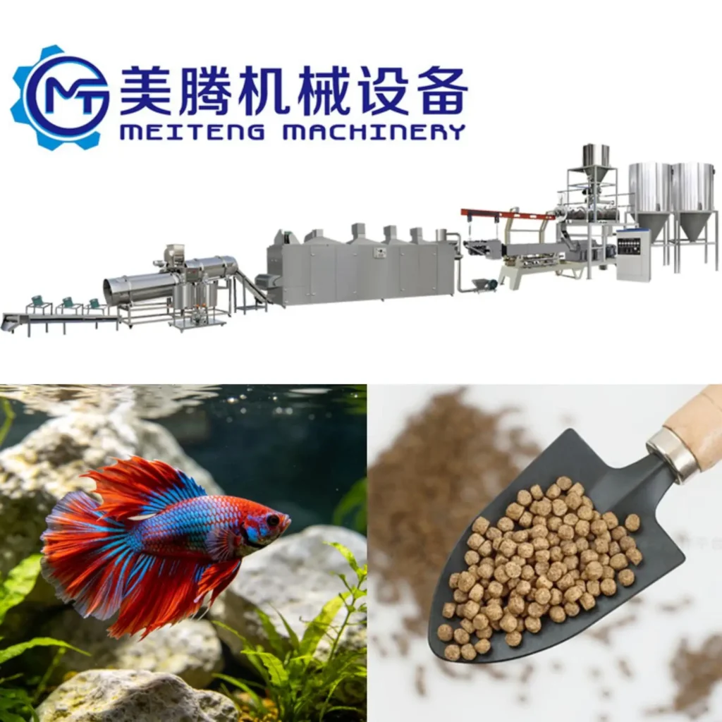 1.0-1.2t/h High Capacity Multi-Species Fish Feed Processing Line to Produce Fish Food