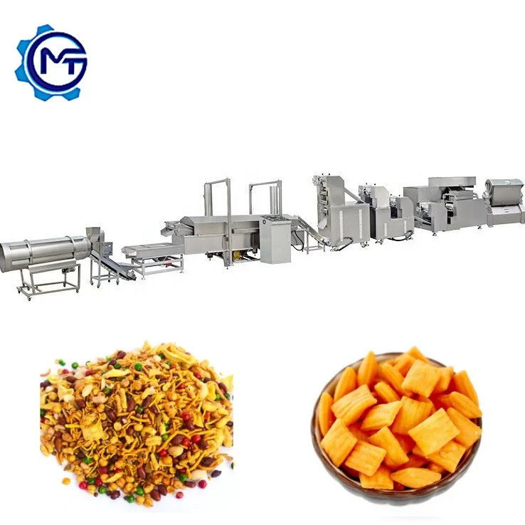 Frying Corn Curls Spix Soba Mie Sedap Fried Stick Snacks Food Production Line