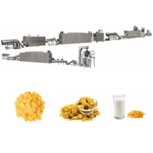 200kg/h Breakfast Cereal Extruder Making Machine Hot Sale Corn Flake Production Line
