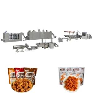 Fried Flour Corn Bugles Extruded Chips Pellets Doritos Snacks Food Machine Production Line Extruder