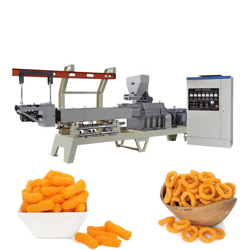 Inflating Puff Crispy Rice Corn Flakes Extruder Breakfast Cereal Making Machine Instant Porrige Making Production Line
