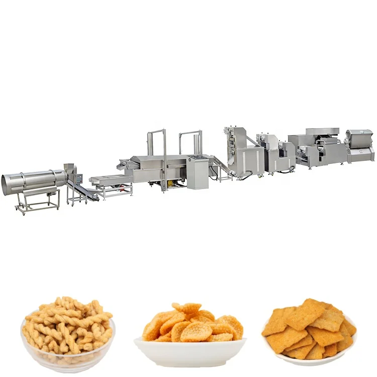 Electric Heating Fried Puffed Food Production Line – Salad Sticks Making Equipment