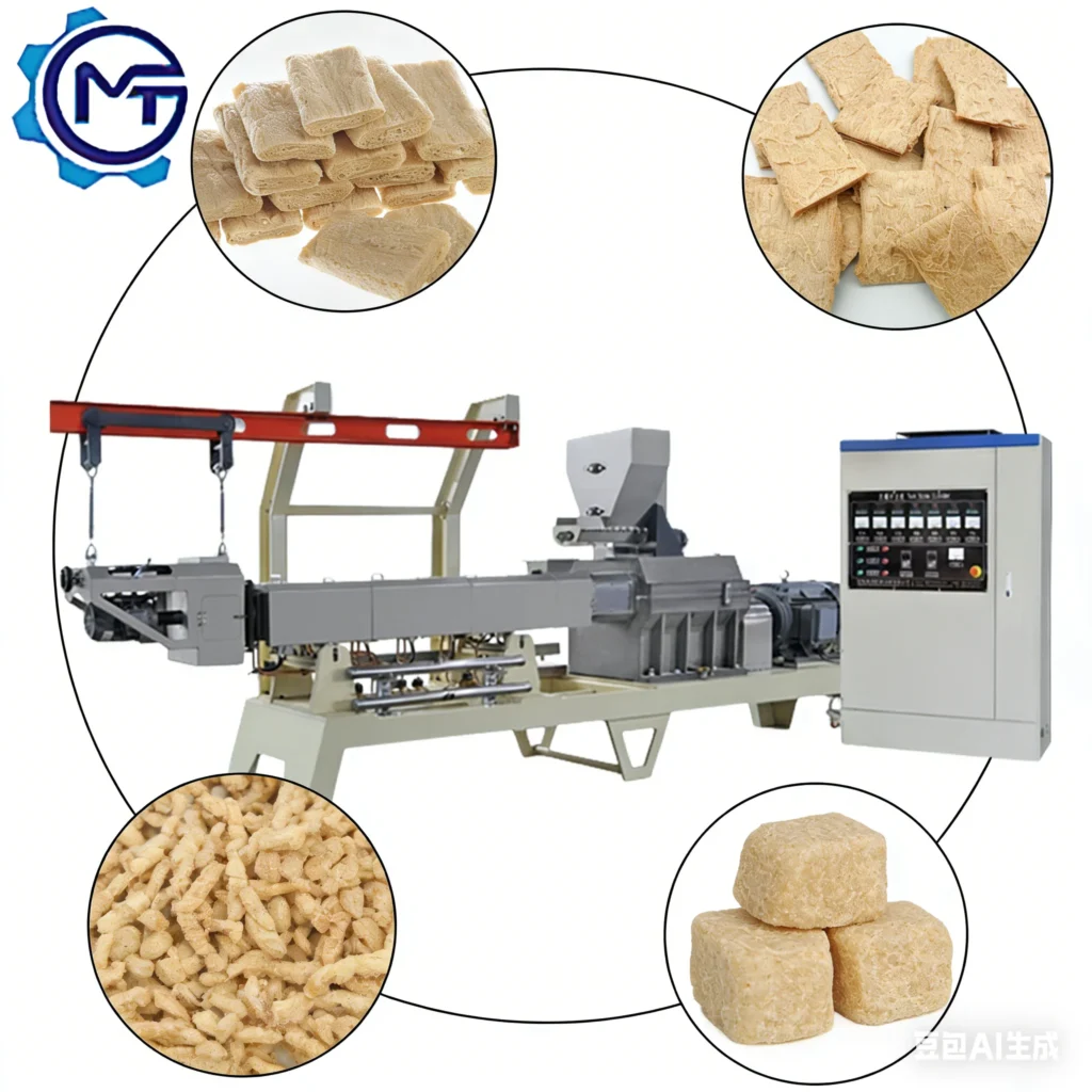 Twin Screw Extruder for Textured Vegetable Protein (TVP)