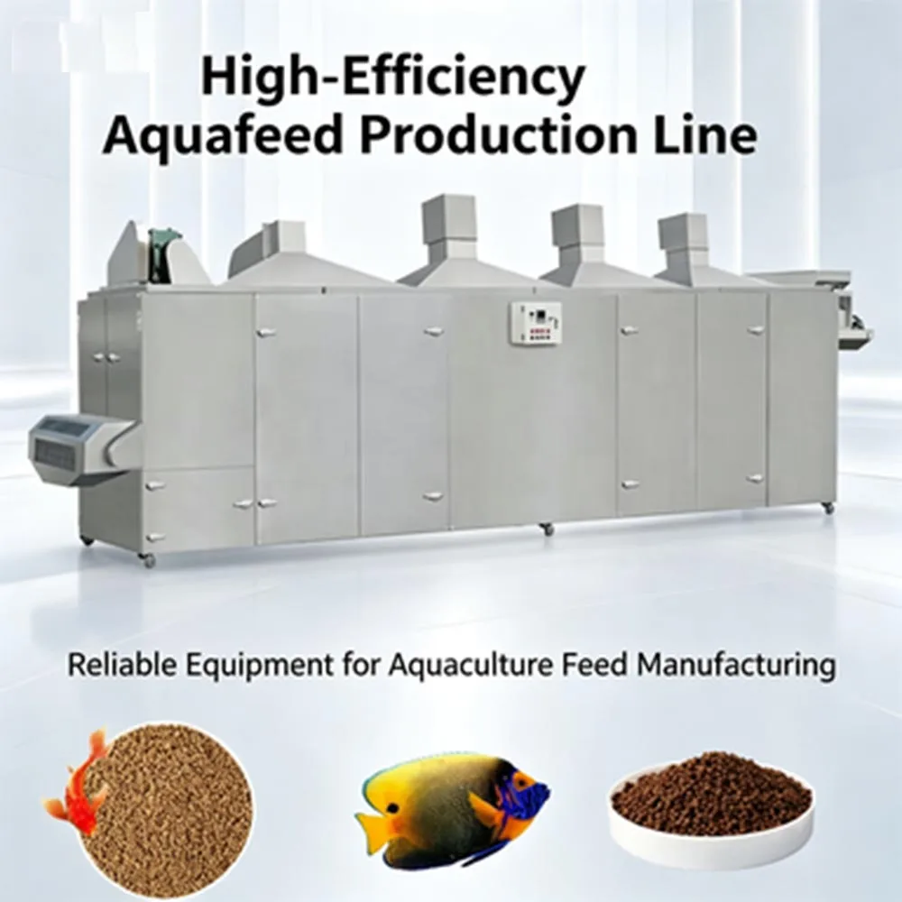 Large Scale High Output Industrial Complete Fish Feed Production Line Aquatic Feed Extruder Processing Manufacturing Plant