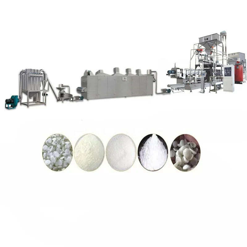 Modified Starch Making Machine Production Line Extruder Mixer Grain Automatic High Efficiency Food Grade Stainless Steel