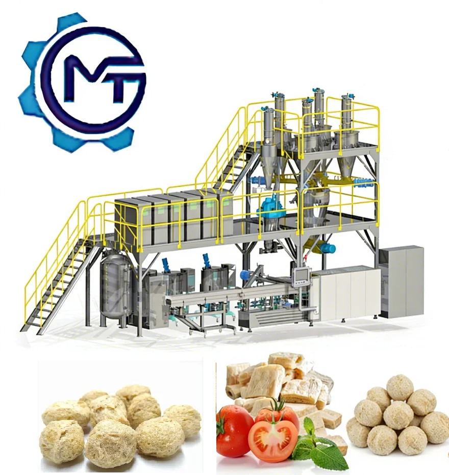 Vegetarian Meat Floss Production Line with Twin Screw
