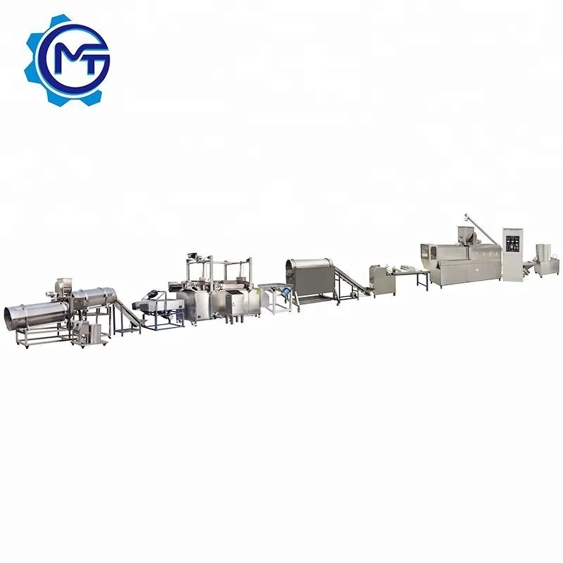 Fried Puffs Snack Food Making Machine Whole Line Solution Design by Factory Price Crispy Snack Machine