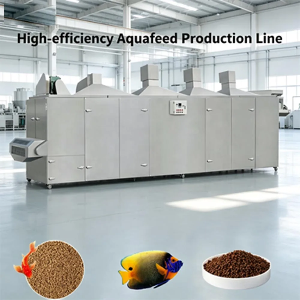 Energy Saving Continuous Tunnel Type Food Grade Stainless Steel Fish Feed Pellet Drying Dryer Processing Machine