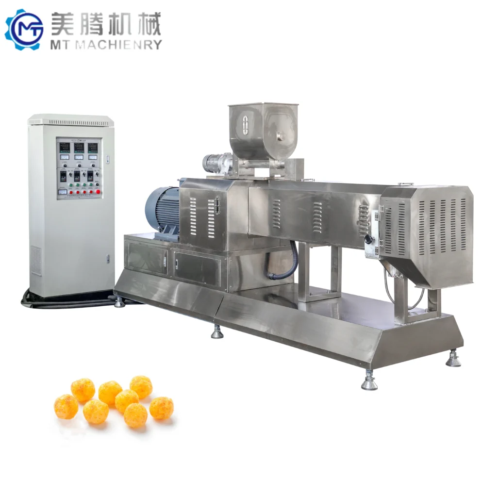 Puff Corn Snacks Food Line Puffed Rice Ball Production Making Equipment Machines