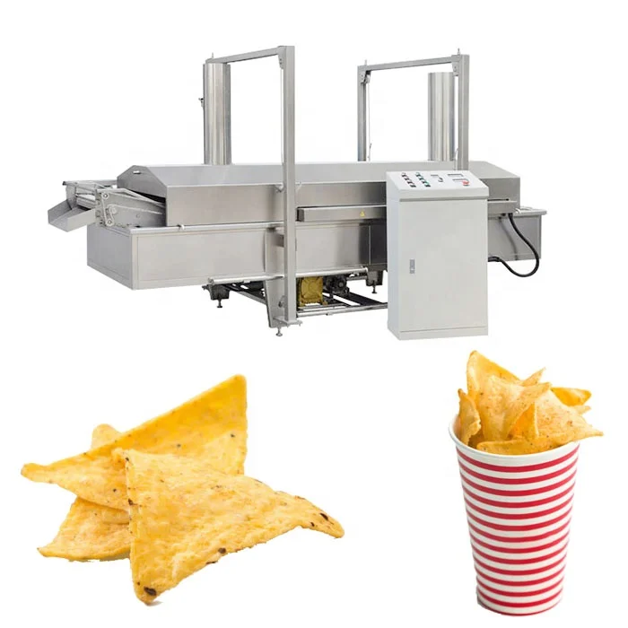 New Fully Automatic Large Capacity 304 Stainless Steel Savory Frying Snack Production Line Crisp Bugles Chips Processing Machine
