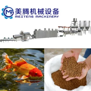 1.0-1.5t/h High Capacity Multi-Species Fish Feed Processing Line to Produce Fish Food