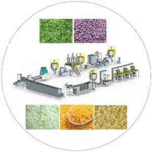 Fully Automatic Artificial Rice and Nutritious Rice Complete Production Line Made in China New Style