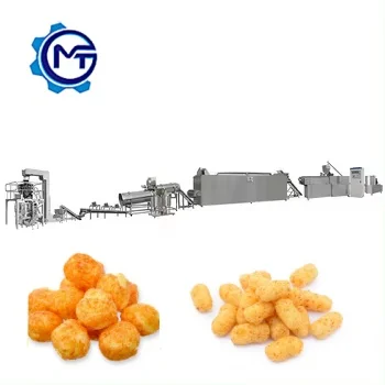 Sweet Puffed Rice Making Machine Stainless Steel Extruded Puff Snacks Ball Food Produce Machinery