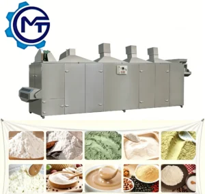 Industrial Automatic 500kg/h Baby Cereal Nutrition Powder Extruder Manufacturing Process Line