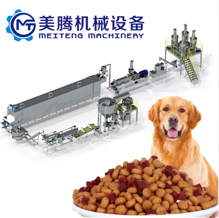 High Capacity Pet Food Extrusion Production Line Suitable for Dog. Cat. Bird. Fish and Cattle Feed