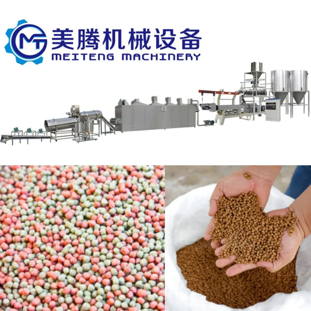 2-3t/h High Capacity Multi-Species Fish Feed Processing Line to Produce Fish Food