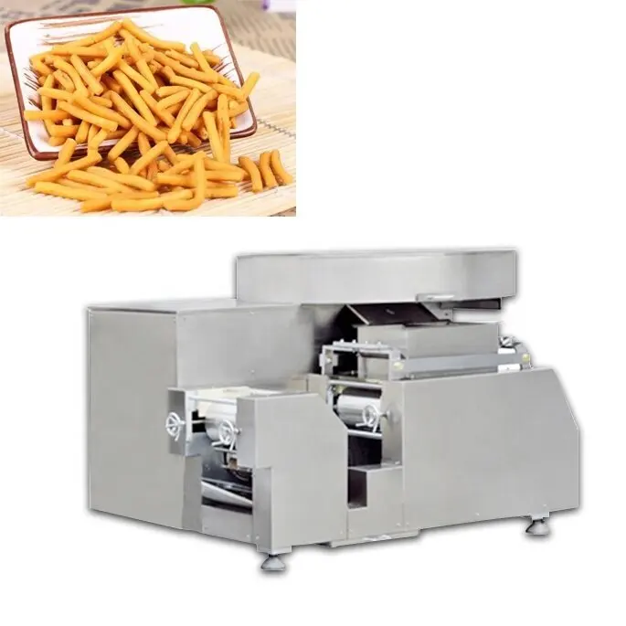 New Automatic High Productivity Large Capacity Fried Pasta Snacks Production Line Extruder Machine for Frying Snacks Foods