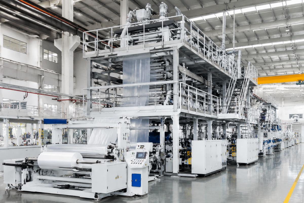 Chinese built multi-layer coextrusion line in a global client factory facility